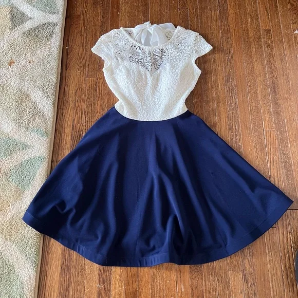 macy's navy blue junior dresses Juniors' & Teen Blue Dresses